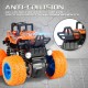 Mini Monster Trucks Friction Powered Cars for Kids, Toddler Toys Inertia Car Toys (Stunt Car Single)