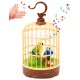 Singing Moving Chirping Beautiful Electronic Bird Pet Toy in Cage Hanging cage with Music Singing Moving Chirping for Kids for Home Decor/Living Room/Garden (Multicolor)