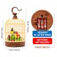 Singing Moving Chirping Beautiful Electronic Bird Pet Toy in Cage Hanging cage with Music Singing Moving Chirping for Kids for Home Decor/Living Room/Garden (Multicolor)