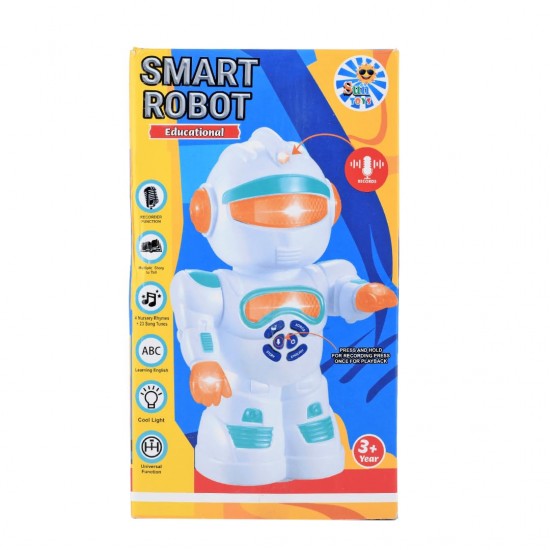 Intelligent Robot Smart Learning Machine 360 Degree Dancing Toy with Recording Function 3D Lights & Music Toys for Kids