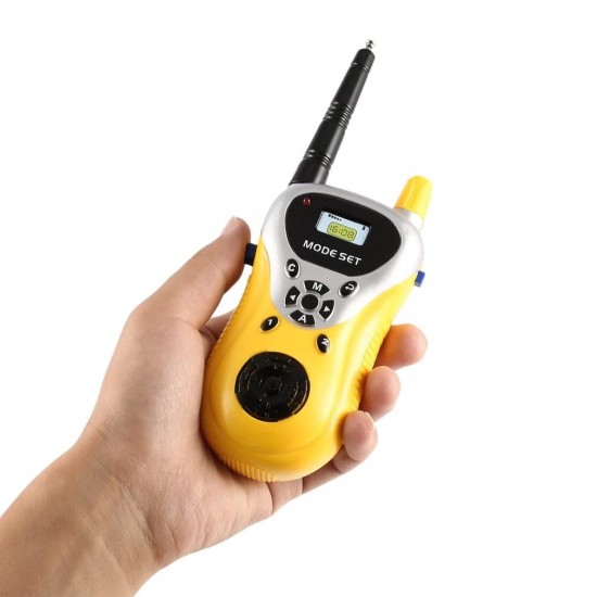 Walkie Talkie Toys for Kids 2 Way Radio Toy for 3-12 Year Old Boys Girls, Up to 20 Meter Outdoor Range Yellow