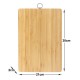 Bamboo Chopping Board │Cutting Board | Wooden Slicing & Kitchen Chopping Board with Steel Hook for Hanging Fruits, Vegetables