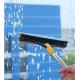 2 in 1 Bathroom Cleaning Brush Wiper Tiles Cleaning Bathroom Brush Floor Scrub Brush with Long Handle 120° Rotate Home Kitchen Bathroom Cleaning Brush Pack-1