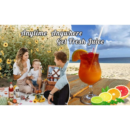 Citrus Juicer Electric Orange Squeezer Lemon Squeezer Electric High Juice Yield Juicer USB Charging Juicer Lime Press Wireless Portable Travel Juice (Multi Color)