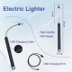 Electric Lighter for Candles Rechargeable Electric Gas Lighter Plasma Flameless Windproof USB Lighter 360° Flexible Neck Arc, Puja Lamps, Gas Stove | Ideal for Restaurants USE (Multicolor)