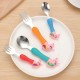 Unicorn Cartoon Theme Stainless Steel Spoon & Fork Set for Kids | Baby Feeding Spoon and Fork Set (2 Spoons + 2 Forks) Perfect for Gifting