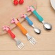 Unicorn Cartoon Theme Stainless Steel Spoon & Fork Set for Kids | Baby Feeding Spoon and Fork Set (2 Spoons + 2 Forks) Perfect for Gifting