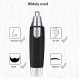 3 in 1 Electric Nose & Ear Hair Trimmer for Men & Women | Dual-edge Blades |Painless Nose and Ear Hair Remover Trimmer Eyebrow Flawless Electronic (black)