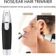 3 in 1 Electric Nose & Ear Hair Trimmer for Men & Women | Dual-edge Blades |Painless Nose and Ear Hair Remover Trimmer Eyebrow Flawless Electronic (black)