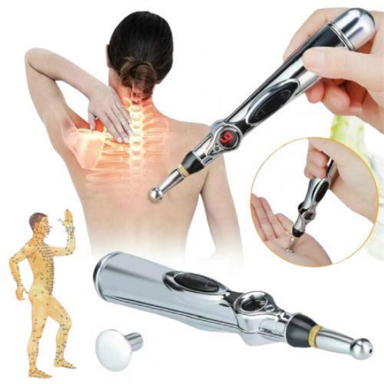 3 in 1 Electronic Acupuncture Pen, Meridian Energy Pen for Pain Relief Therapy, Electric Meridians Acupuncture Machine Acupuncture Pen Meridians Laser Acupuncture Machine Magnet Massager