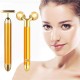 Golden Pulse Facial Massager T Shape Gold Facial Beauty Massager Energy