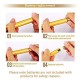 Golden Pulse Facial Massager T Shape Gold Facial Beauty Massager Energy