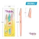 Tinkle Face Razors For Women/Women Face Razor/Razor For Face & Eyebrow/Reusable & Biodegradable/Quick & Easy Facial Hair Removal At Home 3 Pieces Eyebrow hair remover Safety Razors