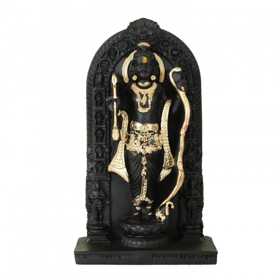 Ram Lala Idol Murti (4 Inch, Small) for Home Pooja Room Mandir Temple Car Dashboard Office Table Decorative Ayodhya Ram Lalla Statue Gift Items