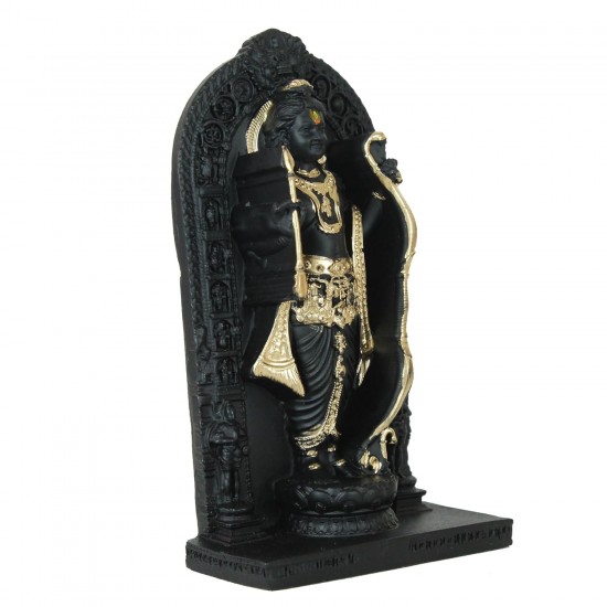 Ram Lala Idol Murti (4 Inch, Small) for Home Pooja Room Mandir Temple Car Dashboard Office Table Decorative Ayodhya Ram Lalla Statue Gift Items