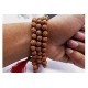 Haridwar Divine 108 Beads Rudraksha Natural Seed Prayer Beads Rudraksha 108 Mala Powerful Rudraksha Mala for Positive Vibes, Meditation, Mantra Japa Mala, Shiv Blessings