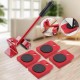 Furniture Lifter Mover Tool Set Heavy Duty Furniture Lifter Mover Tool Set, Easy and Safe Tools, Furniture Moving Roller Wheel Set for Washing Machines, Fridge, Sofa, Wardrobes (Furniture Tool)