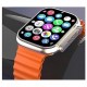 S8 Ultra Smart Watch with 4G SIM Card, App Store Working, Google Maps, Facebook, YouTube, Android, Sports Features, Bluetooth Calling(SIM Supported) Extra Band (Orange and Black)