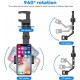 Multifunctional Car Rear View Mirror Rotatable Holder, 360° Car Mounted Hanging Clip Holder for All Universal Mobile Phones & GPS Holder