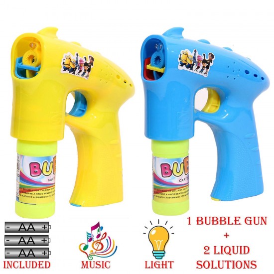 Electric Bubbles Gun for Toddlers Toys, Gatling Bubble Machine Outdoor & Indoor Toys for Boys and Girls