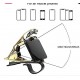 Jaguar Design Hud Car Mobile Phone Holder Mount Stand 360 Degree Rotation Adjustable Clip Holder for Dashboard (Black)