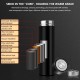 Water Bottle Led Temperature Display Double Walled Vacuum Insulated Stainless Steel Bottle, Ideal for Home, Gym, Travel 500 Ml