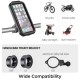 Waterproof Handlebar Mobile Phone Mount Holder with 360° Rotation for Motorcycle-Bike-Scooter-Bicycle-Cycle Ideal for Maps and GPS Navigation(Aluminium, Black)